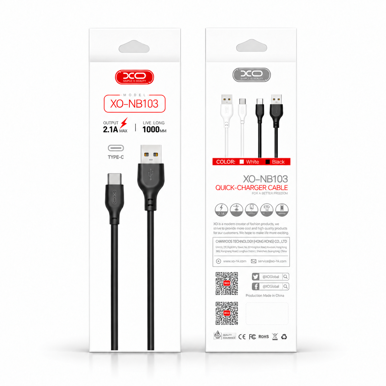 XO-NB103 USB Cable Type-C