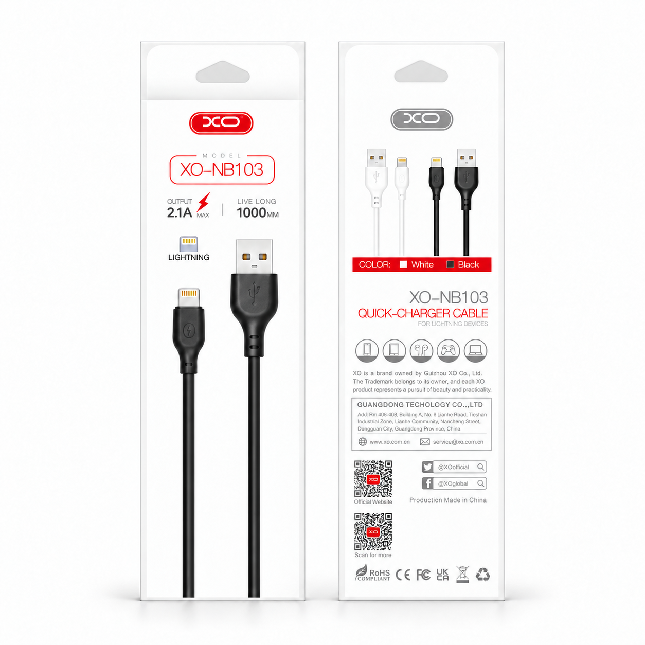 XO-NB103 USB Cable Lightning